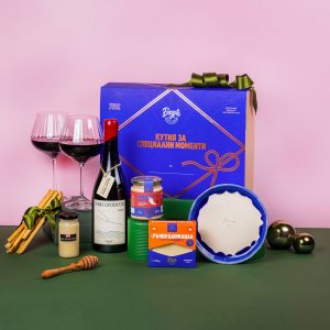 Празнична кутия Гурме с вино